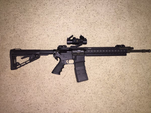 AR M-4 carbine with optic sight - Rental Reservation